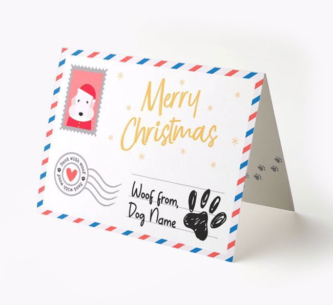 Merry Christmas Postcard: Personalised {breedFullName} Card